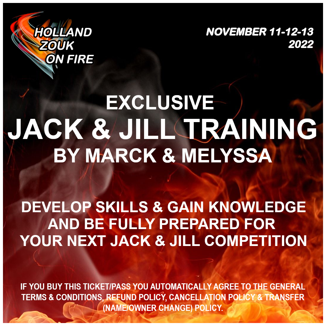 EXCLUSIVE JACK & JILL TRAINING BY MARCK & MELYSSA - INDIVIDUAL PASS
